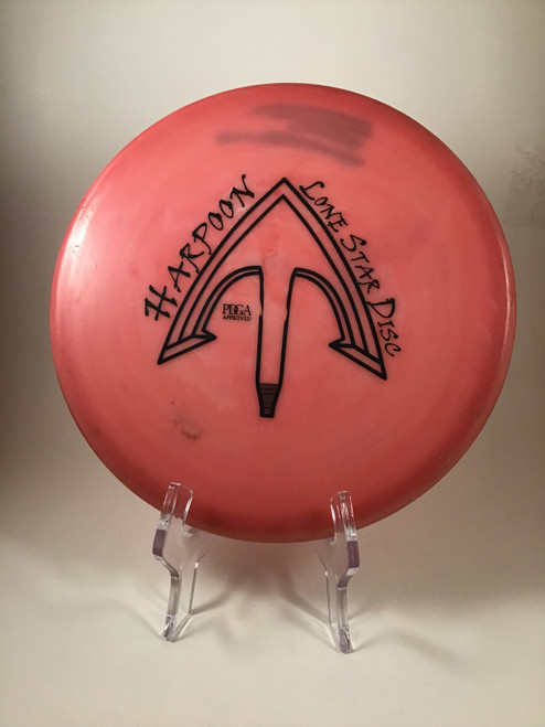 Vist Large View of Product Image Which is Used Lone Star Disc BRAVO HARPOON Disc Golf Putter Red 171g