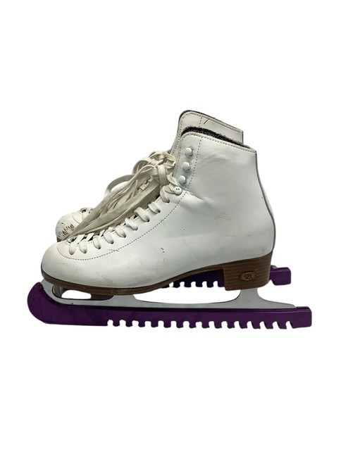 Used Riedell 117W WomensFigure Skate White Senior 8.5 11347-S000244659