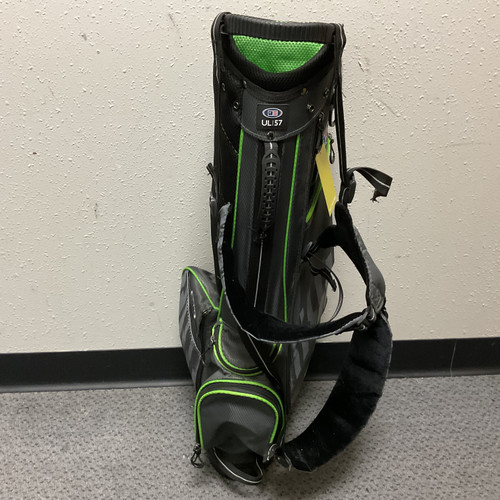 Used US Kids UL/57 Jr Stand Bag Grey And Lime 11855-S000182869