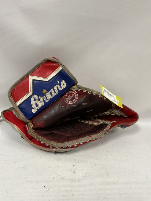 Vist Large View of Product Image Which is Used Brians AIR HOOK JR Senior Goalie Catcher White/Red/Navy