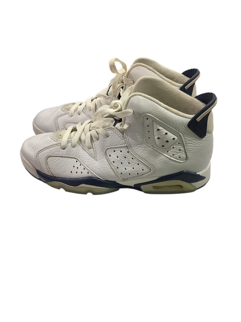 Vist Large View of Product Image Which is Used Jordan Basketball Shoes Y Navy And White Junior 06