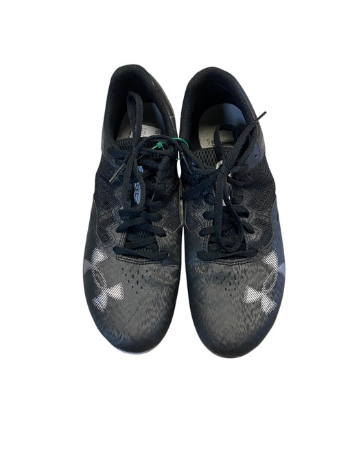 Vist Large View of Product Image Which is Used Under Armour Track & Field Cleats Adult Black Senior 8