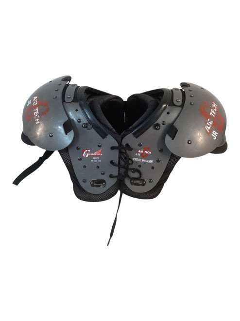 Used AIR TECH JR FB Shoulder Pads Black LG 11709-S000066359 Vist Large View of Product Image Which is Used AIR TECH JR FB Shoulder Pads Black LG