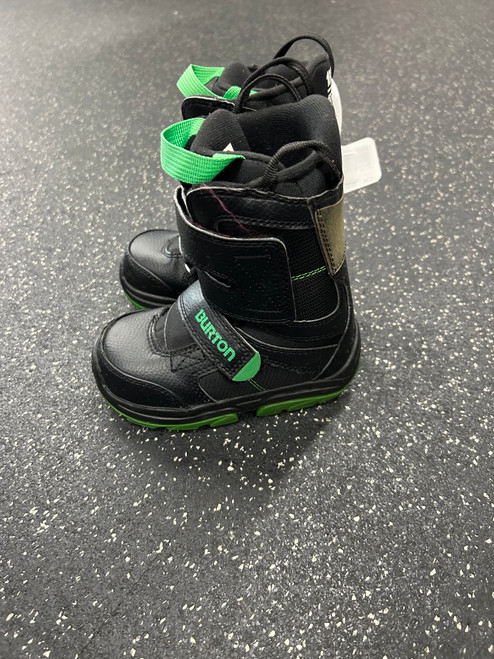 Used Burton PROGESSION XS Boys Snowboard Boots Black Youth 10.0 11726-S000279517