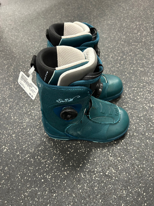 Used Head SIX 50 Womens Snowboard Boots Teal Senior 5.5 11726-S000279529