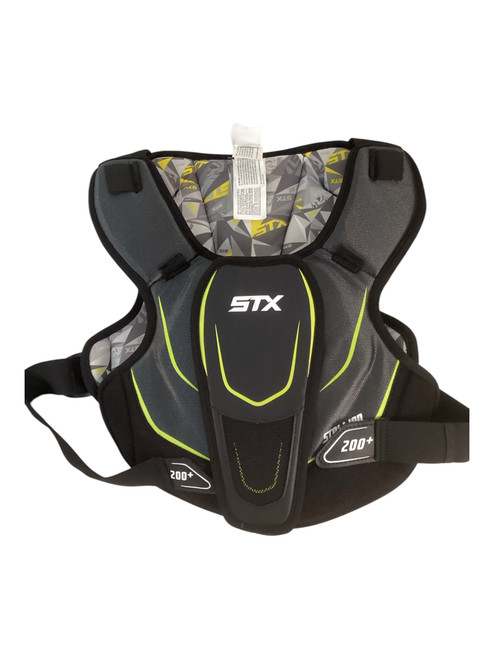 Vist Large View of Product Image Which is Used STX 200+ Lacrosse Rib Pads Black M/L 11709-S000066363