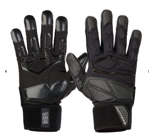 New Cutters Force 6.0 ADULT XXL BLACK FOOTBALL LINEMAN GLOVES FREE SHIPPING 11706-CUTCG1086090001XXL