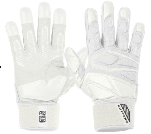 New Cutters Force 6.0 ADULT XXL WHITE Football Lineman Gloves FREE SHIPPING 11706-CUTCG1086090002XXL