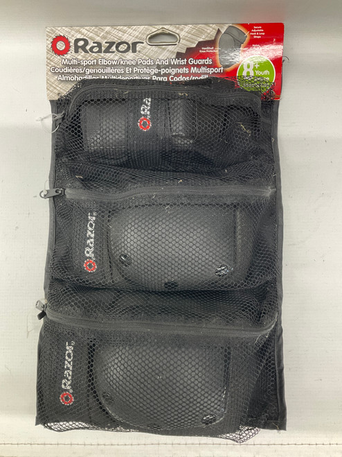 Used RAZOR INLINE PAD SET Inline Protective Set Black Junior 11836-S000024790