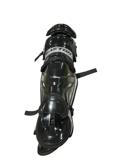 Used Easton ELITE X Catchers Leg Guards Black Adult 11834-S000034296