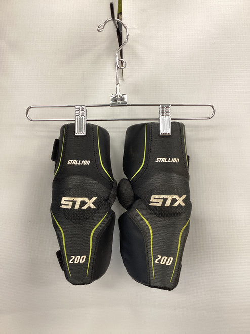 Vist Large View of Product Image Which is Used STX STALLION 200 Lacrosse Arm Pads/Guards Grey MD