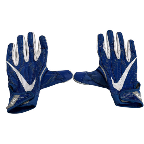 Vist Large View of Product Image Which is Used Nike Football Gloves Royal Blue 2X