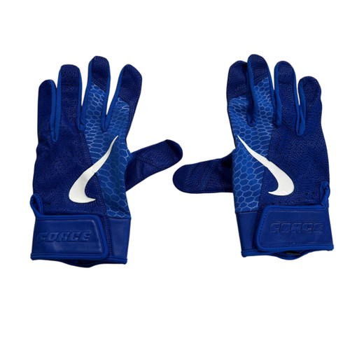 Vist Large View of Product Image Which is Used Nike Football Gloves Royal Blue