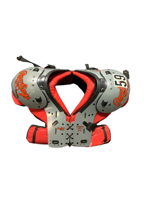 Vist Large View of Product Image Which is Used Rawlings BRUTE III FB Shoulder Pads Grey 2X