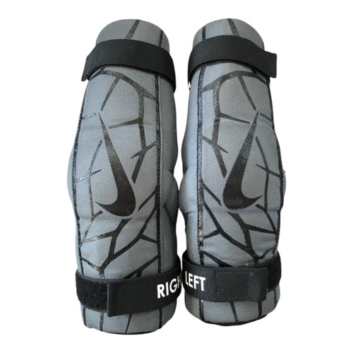 Used Nike VAPOR LT Lacrosse Arm Pads/Guards Grey LG 11820-S000039480
