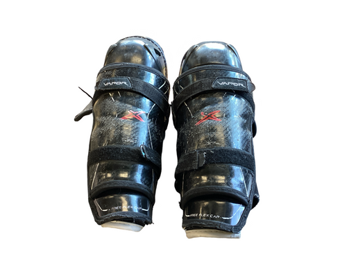 Used Bauer VAPOR X Senior Shin Guards Black 13"