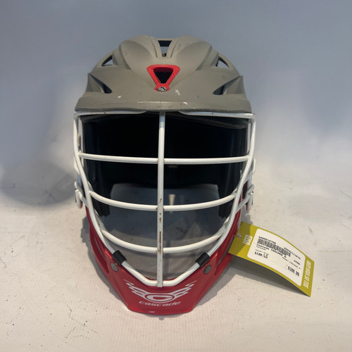 Vist Large View of Product Image Which is Used Cascade CASCADE R Lacrosse Helmet Grey LG