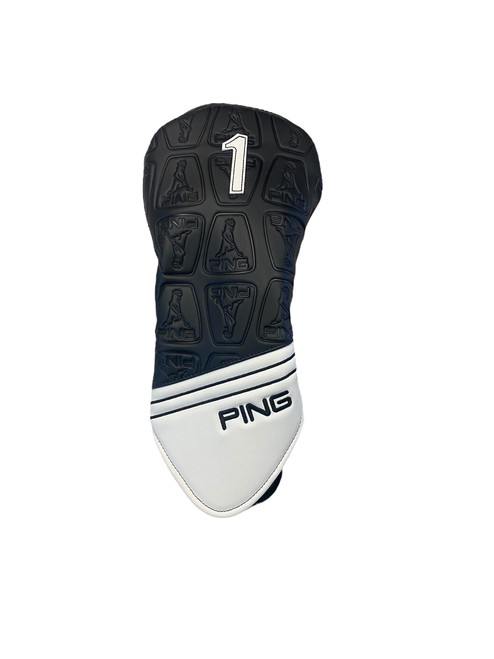 Vist Large View of Product Image Which is Used Ping BLACK/WHITE DRIVER HEAD COVER Golf Accessory