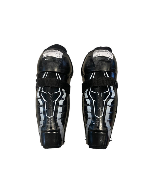 Used CCM TACKS Youth Shin Guards Black 9" 11706-S000350378