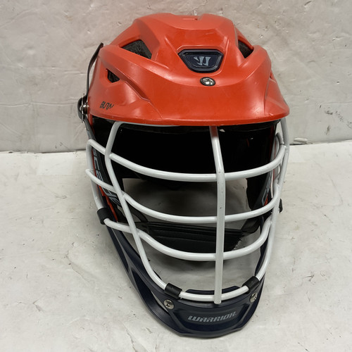 Vist Large View of Product Image Which is Used Warrior BURN Lacrosse Helmet Orange SM 11855-S000183057