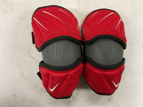Vist Large View of Product Image Which is Used Nike VANDAL Lacrosse Arm Pads/Guards Black And Red MD 11855-S000183069