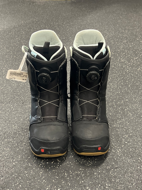 Used Burton PROGRESSION BOA Womens Snowboard Boots Black Senior 10 11726-S000279627