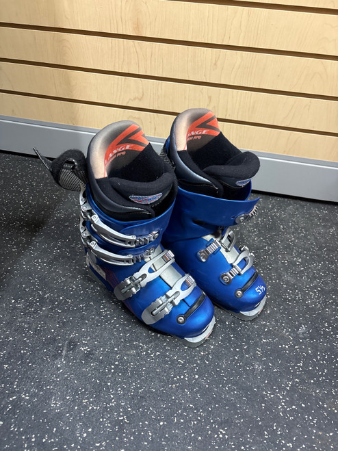 Vist Large View of Product Image Which is Used Lange COMP 70 TEAM Mens DH Ski Boot Navy Blue 235 MP - J05.5 - W06.5