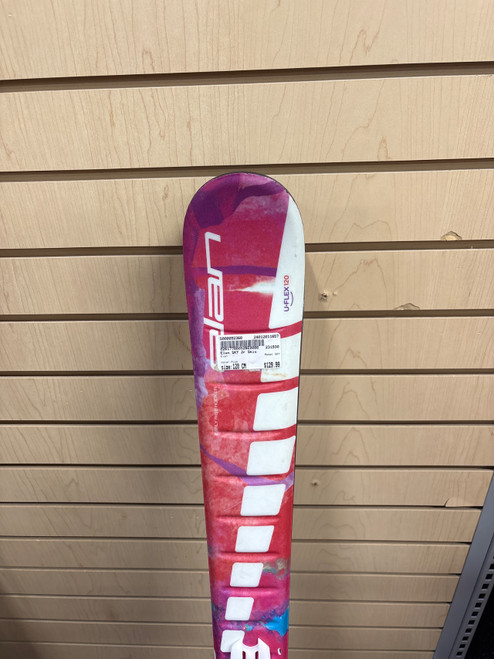 Vist Large View of Product Image Which is Used Elan SKY Girls DH Ski/Binding Pink 120 cm