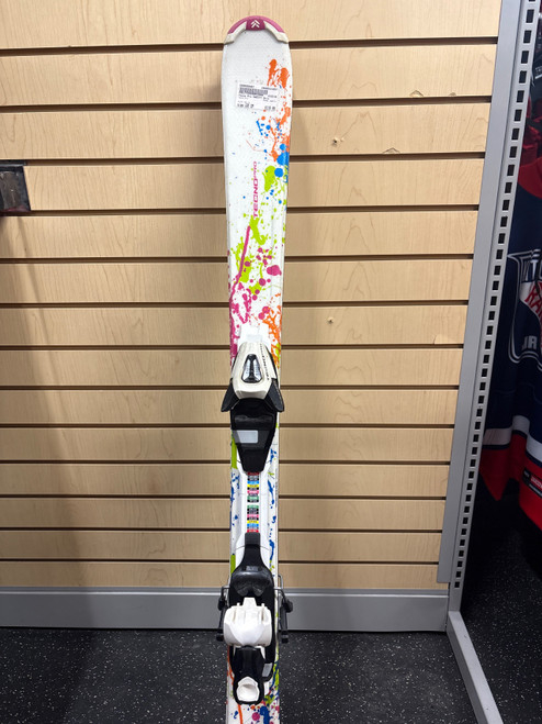 Vist Large View of Product Image Which is Used Tecno Pro SWEETY Girls DH Ski/Binding White 120 cm