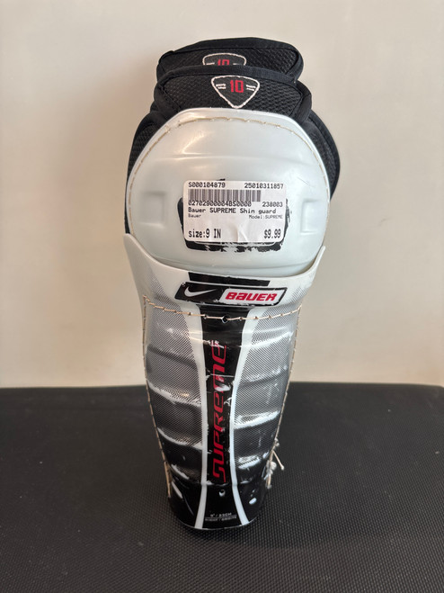 Vist Large View of Product Image Which is Used Bauer SUPREME Youth Shin Guards None 9" 11857-S000104879