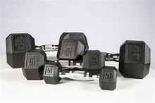 Vist Large View of Product Image Which is New 50lb PVC HEX DUMBBELL