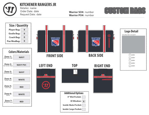 New CUSTOM LADY RANGER BAG-JR 11857-WARPHBLADYJR