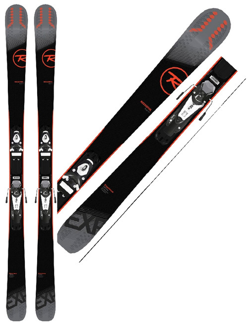 Used Rossignol EXPERIENCE 74 Womens DH Ski/Binding Grey 136 cm