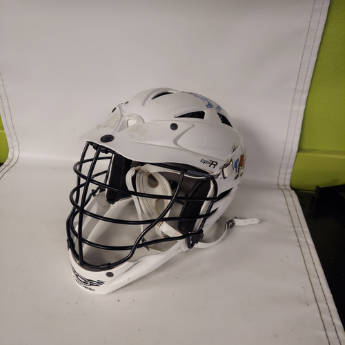 Vist Large View of Product Image Which is Used Cascade CPX-R Lacrosse Helmet White S/M