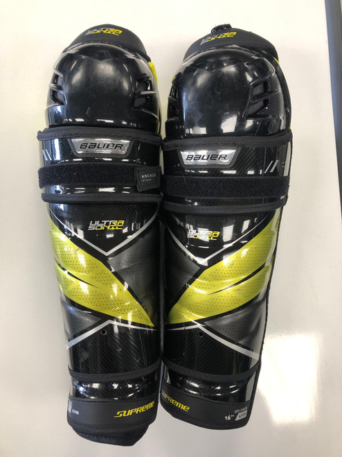 Vist Large View of Product Image Which is Used Bauer SUPREME ULTRA SONIC Senior Shin Guards None 16" 11653-S000183522