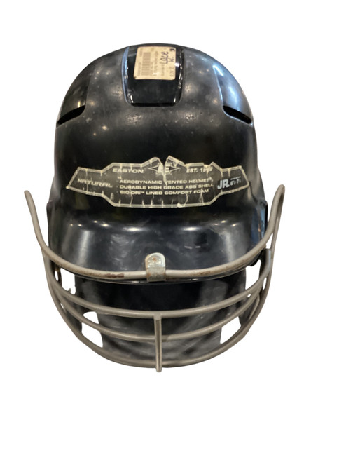 Vist Large View of Product Image Which is Used Easton JR BLACK HELMET Batting Helmet w/Mask Black SM