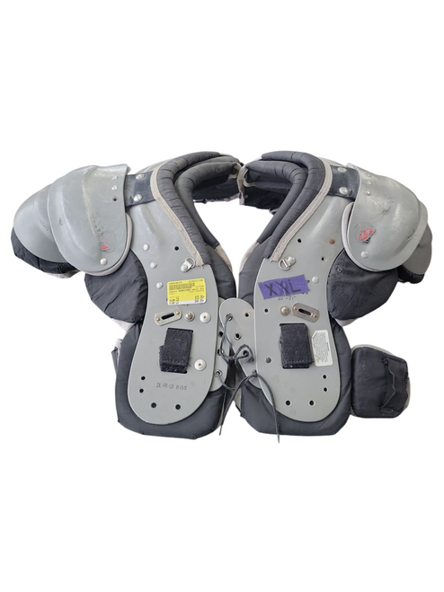 Used Schutt HURRICANE FB Shoulder Pads Grey 2X 11708-S000146378