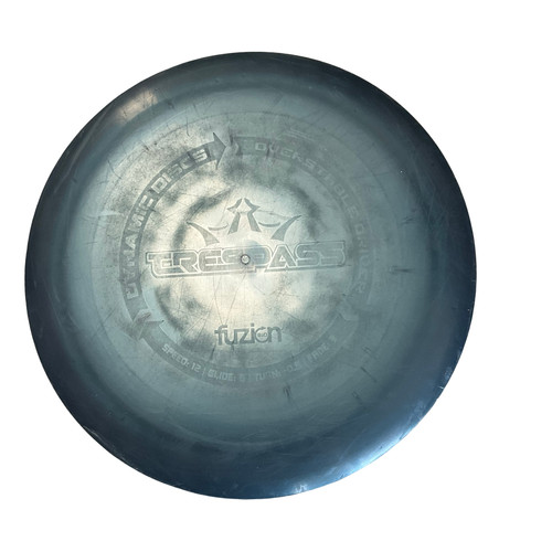 Vist Large View of Product Image Which is Used Dynamic Discs BIO FUZION TRESPASS Disc Golf Driver Navy Blue