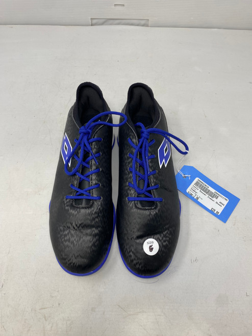 Vist Large View of Product Image Which is Used Lotto Soccer Indoor Shoes Navy Blue Junior 06