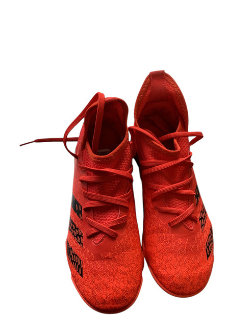 Vist Large View of Product Image Which is Used Adidas Soccer Indoor Shoes Red Junior 02