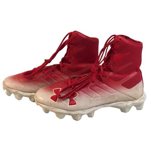 Vist Large View of Product Image Which is Used Under Armour Jr FB Cleats Red Junior 04.5 11749-S000184020