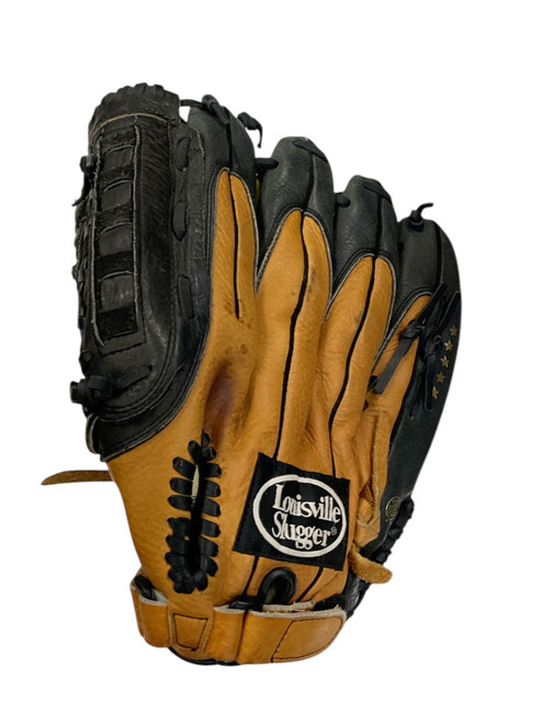 Vist Large View of Product Image Which is Used Louisville Slugger BRUISSE GARD PADDING BB/SB Glove LH Throw Brown 13 1/2"