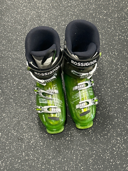 Used Rossignol EVO R Mens DH Ski Boot Green 275 MP - M09.5 - W10.5 11726-S000279766