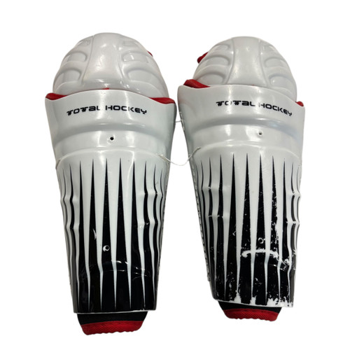 Used Total Hockey SHIN GUARDS Youth Shin Guards White 10" 11406-S000104537