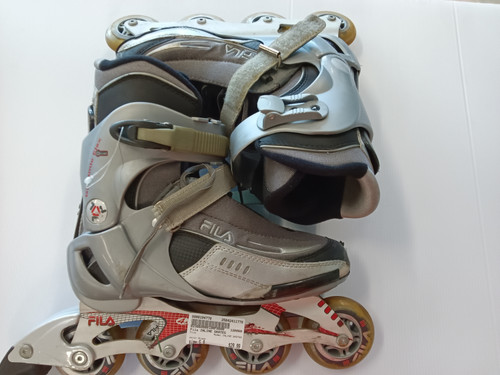 Vist Large View of Product Image Which is Used Fila INLINE SKATES Senior Rec Fitness Skates Black Senior 9