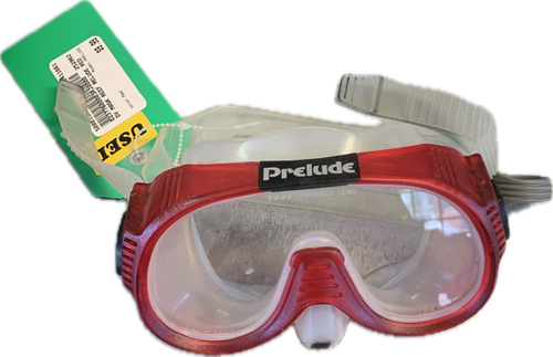 Used PRELUDE Underwater Mask Red