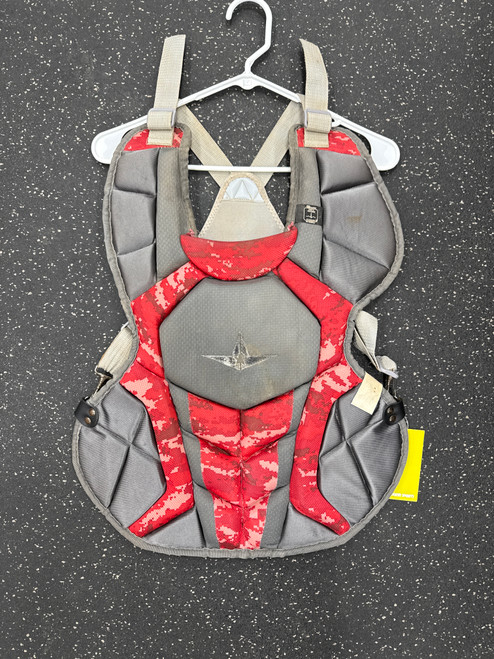 Vist Large View of Product Image Which is Used All-Star CPCC1216S7X Catchers Chest Protector Red Intermed