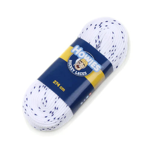 Vist Large View of Product Image Which is Howies White Cloth Hockey Skate Laces
