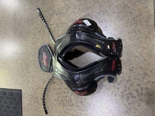Vist Large View of Product Image Which is Used Riddell POWER SPK+ RB/DB FB Shoulder Pads Black MD 11605-S000197249