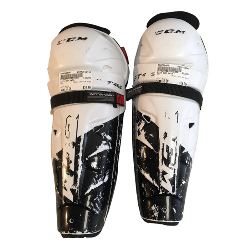 Used CCM 12IN CCM SHIN Intermediate Shin Guards White 12" 11749-S000184057